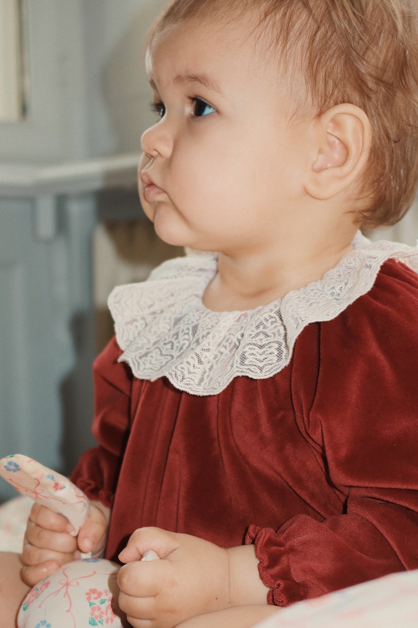 Baby Venola velvet bodysuit | Konges Sløjd