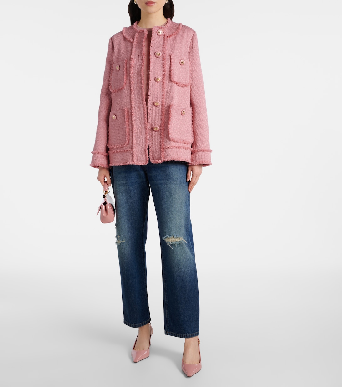Rachel wool-blend tweed jacket | Dolce&Gabbana