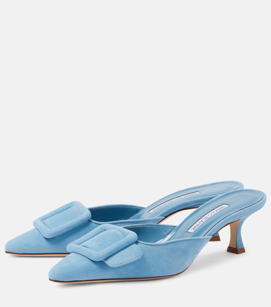 Mules Maysale in suede | Manolo Blahnik