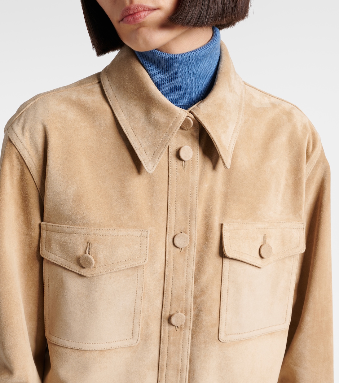 Giacca camicia Irene in suede | Gabriela Hearst
