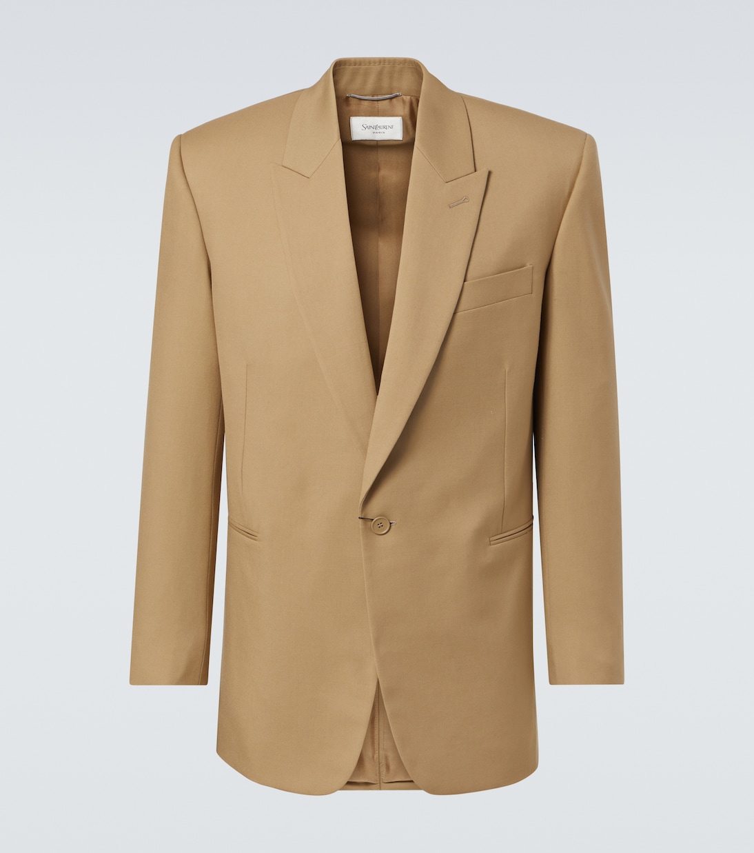 Single-breasted wool gabardine blazer | Saint Laurent