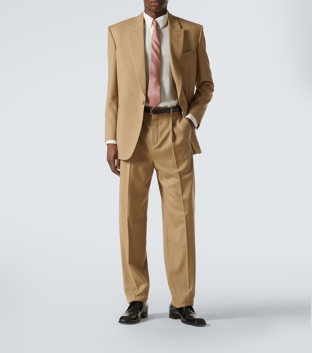 Single-breasted wool gabardine blazer | Saint Laurent