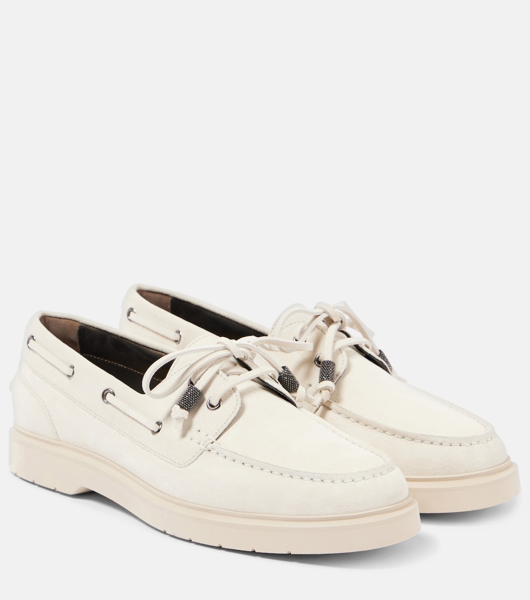 Scarpe da barca in suede | Brunello Cucinelli