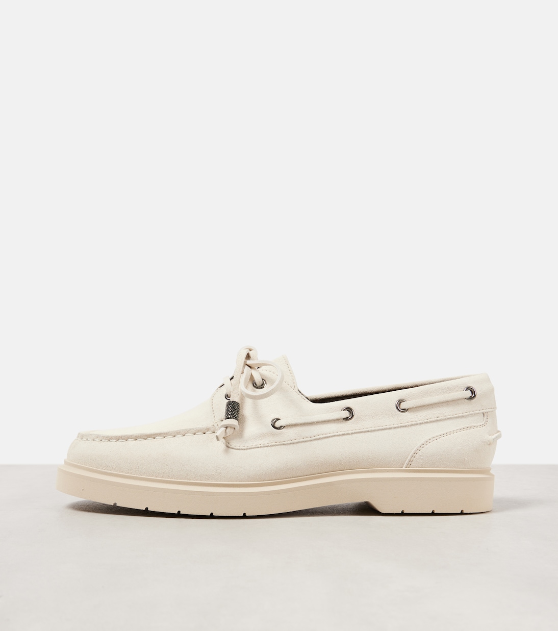 Scarpe da barca in suede | Brunello Cucinelli