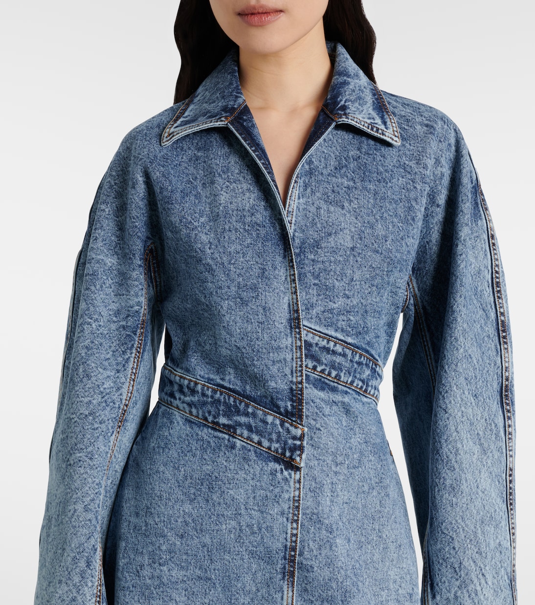 Abrigo en denim asimétrico | Alaïa