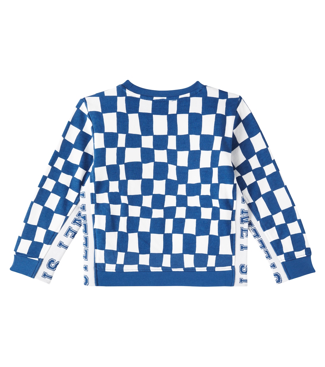 Felpa in jersey di cotone a quadri | Stella McCartney Kids
