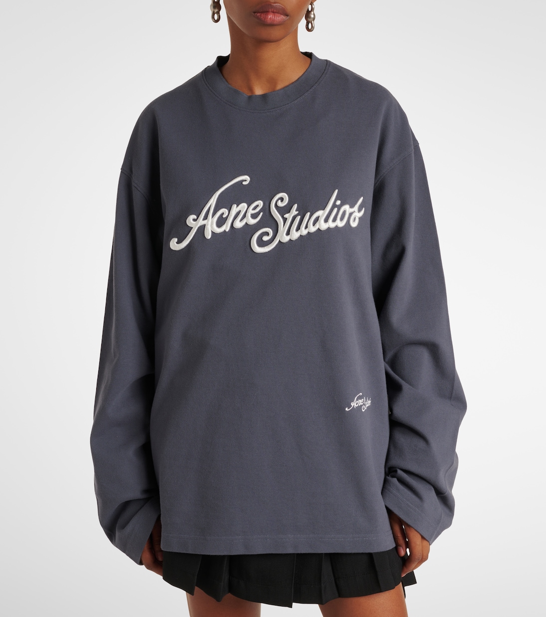 Felpa Exford in cotone piqué | Acne Studios