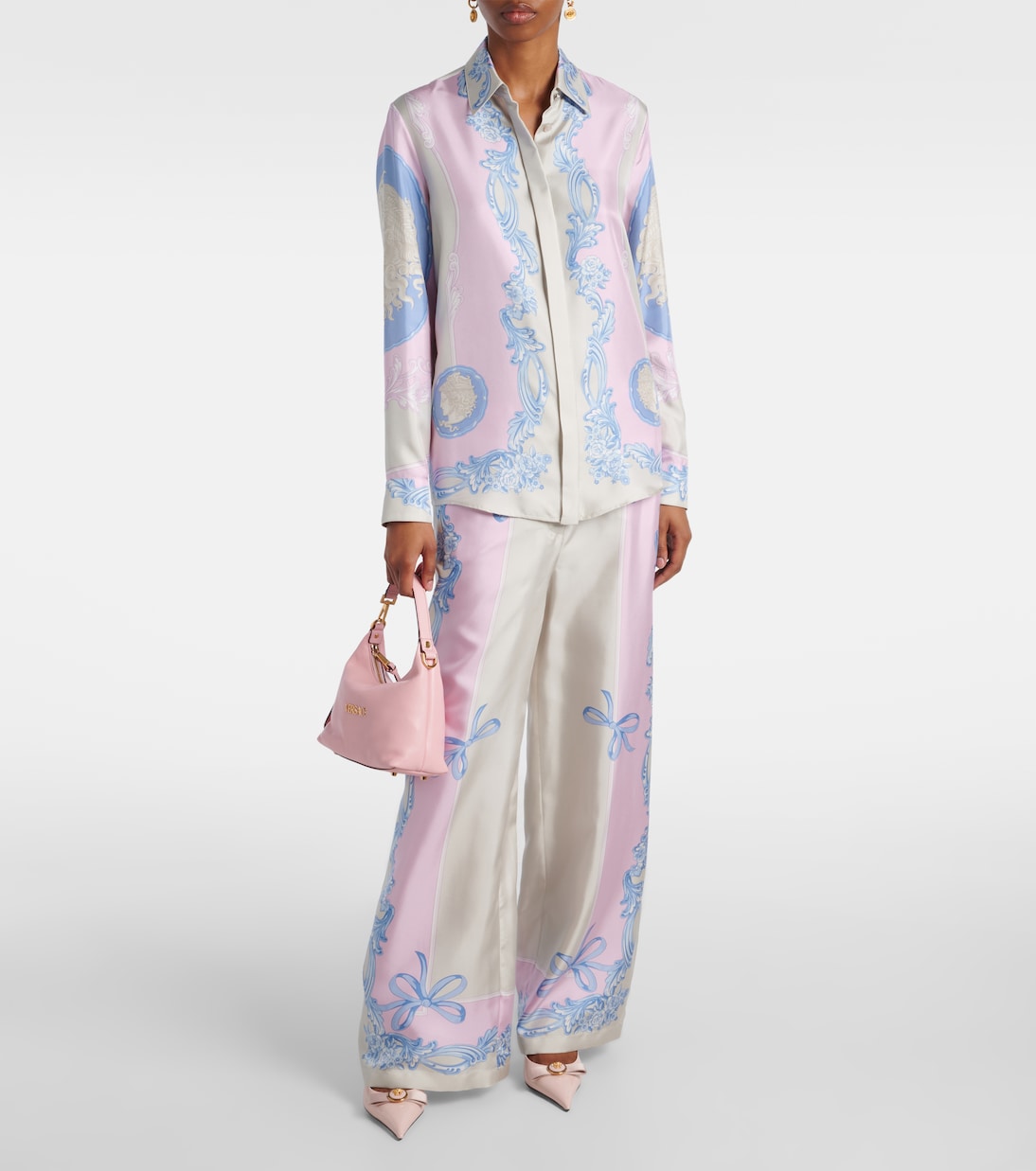Camicia Medusa Cameo in seta | Versace