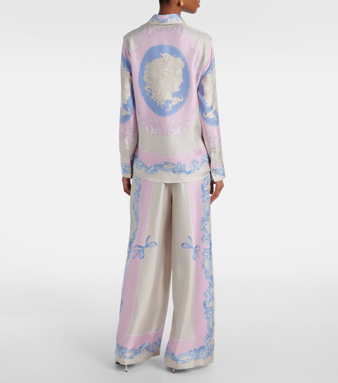 Camicia Medusa Cameo in seta | Versace