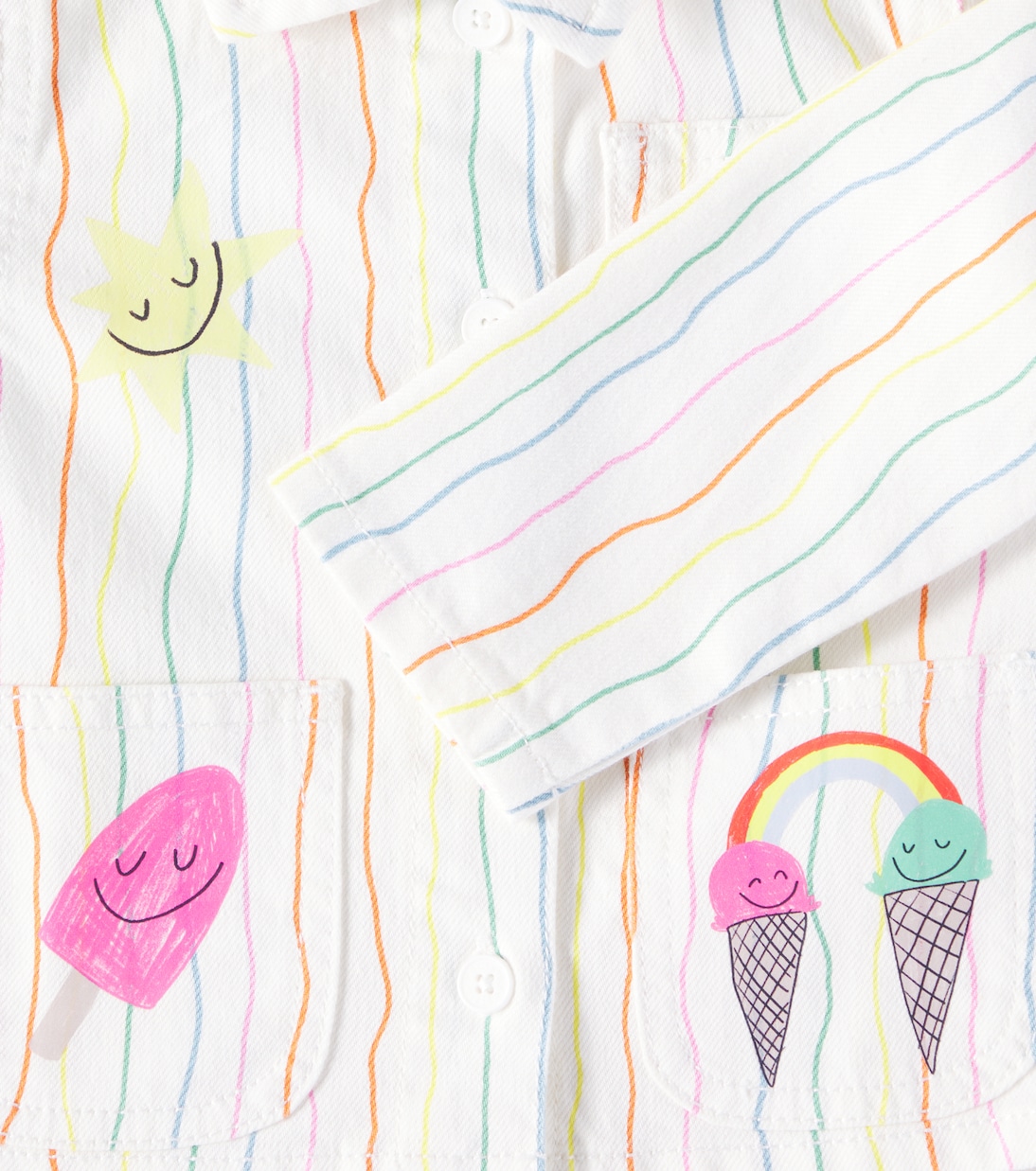 Bebé - chaqueta en denim a rayas | Stella McCartney Kids