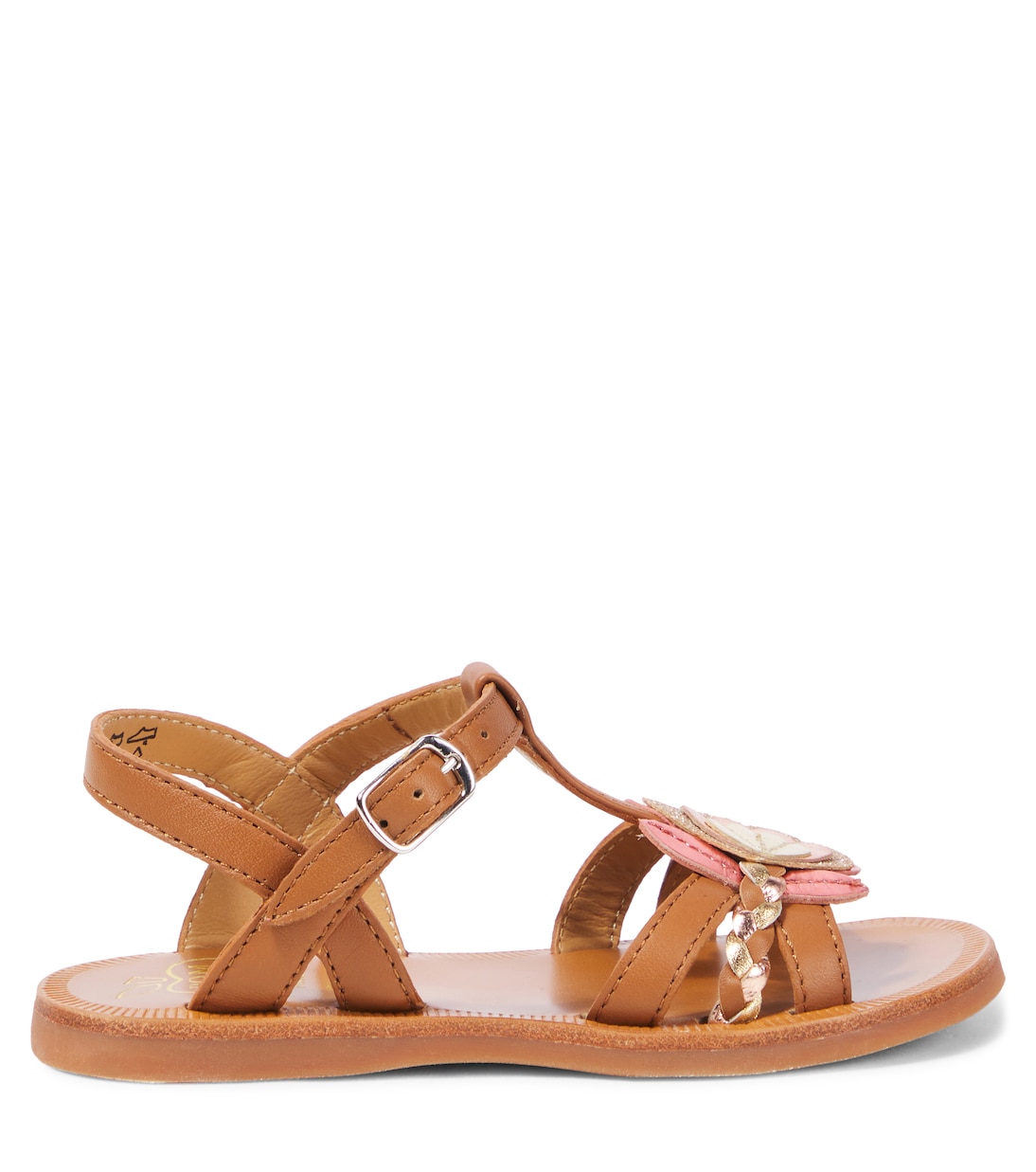 Sandalen Plagette Alto aus Leder | Pom d'Api