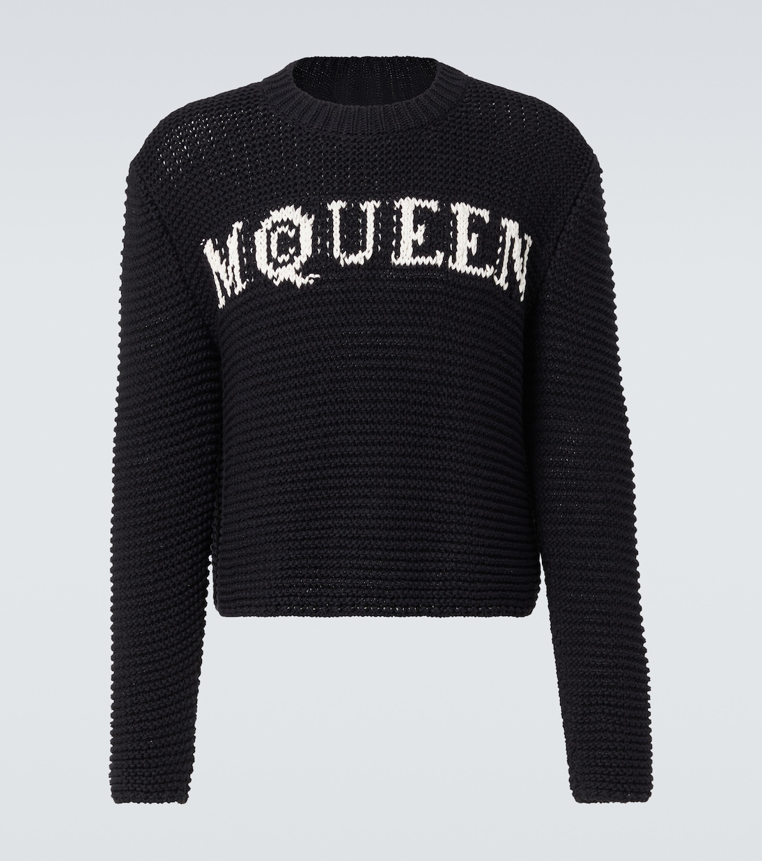 Pullover in jacquard di cotone | McQueen