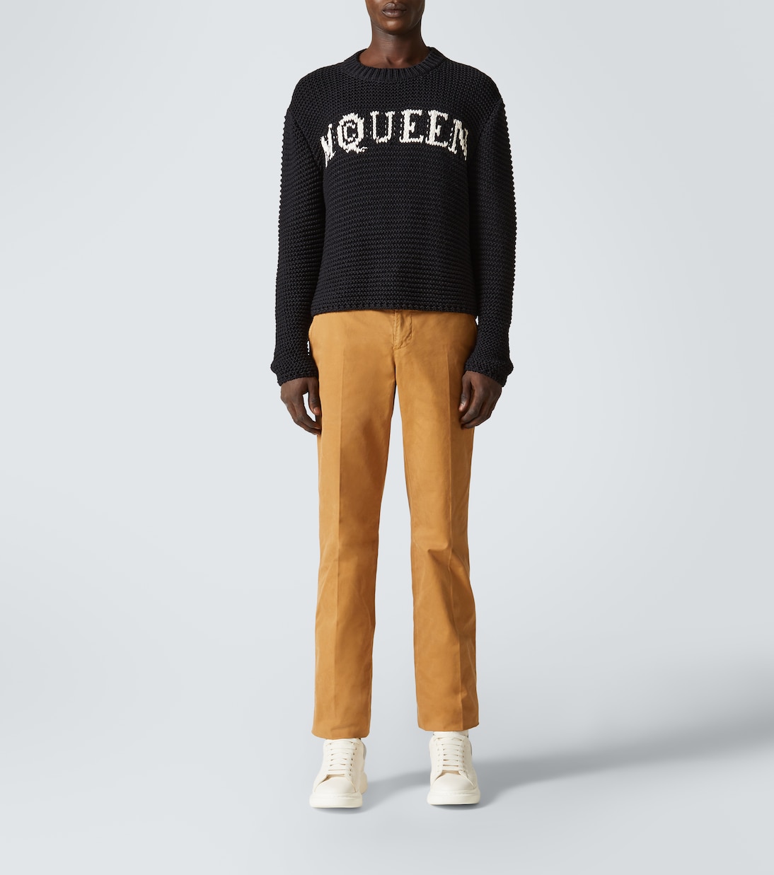 Pullover in jacquard di cotone | McQueen