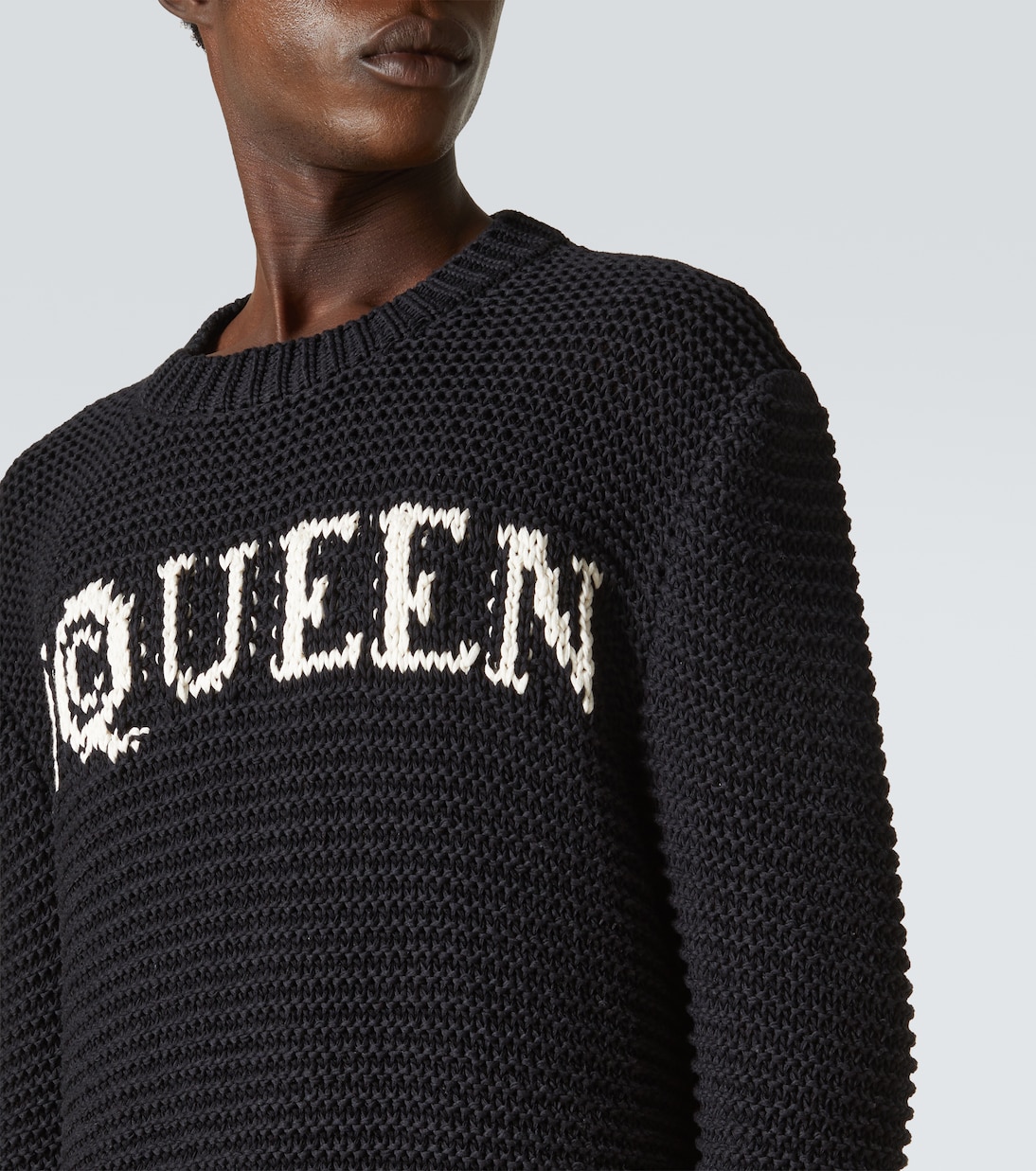 Pullover in jacquard di cotone | McQueen