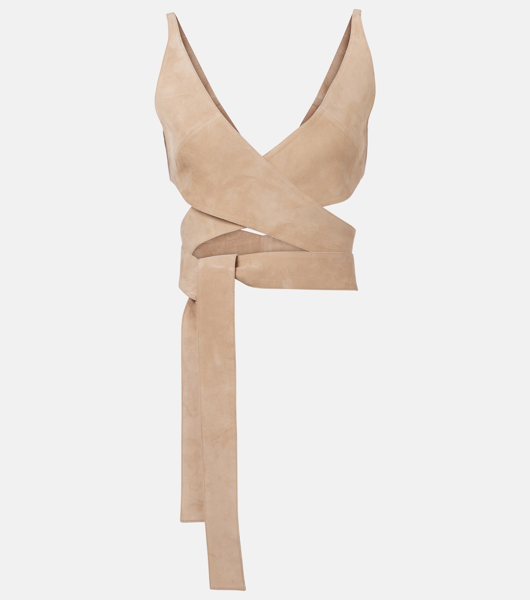 Suede wrap top | Alaïa