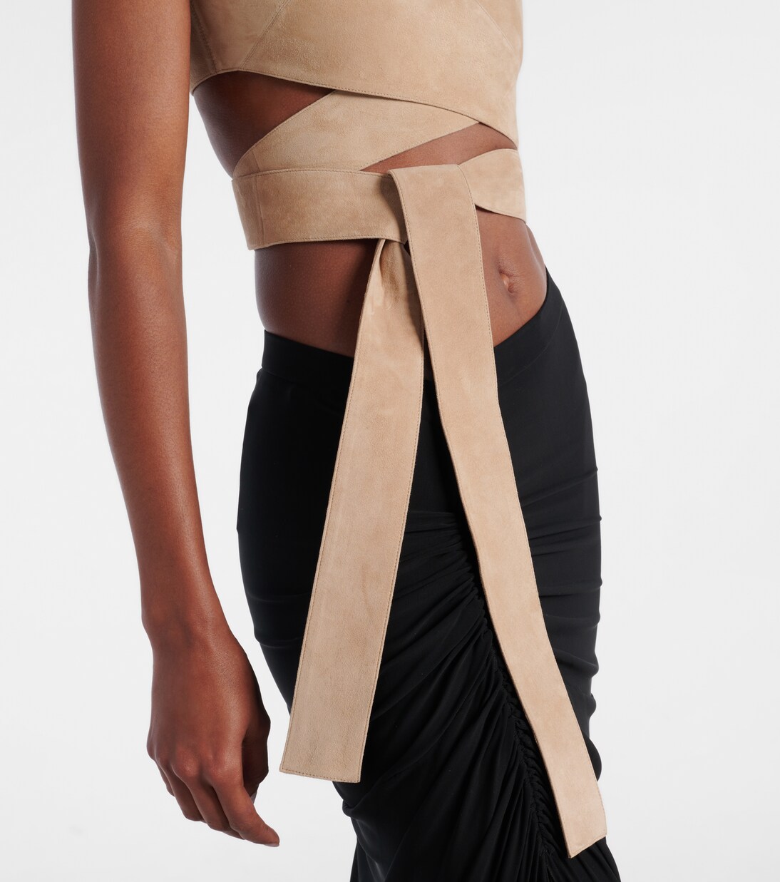 Suede wrap top | Alaïa