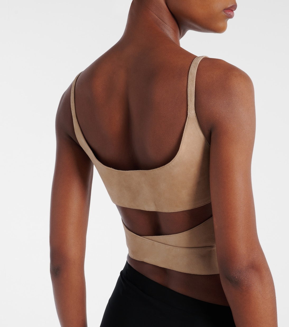 Suede wrap top | Alaïa