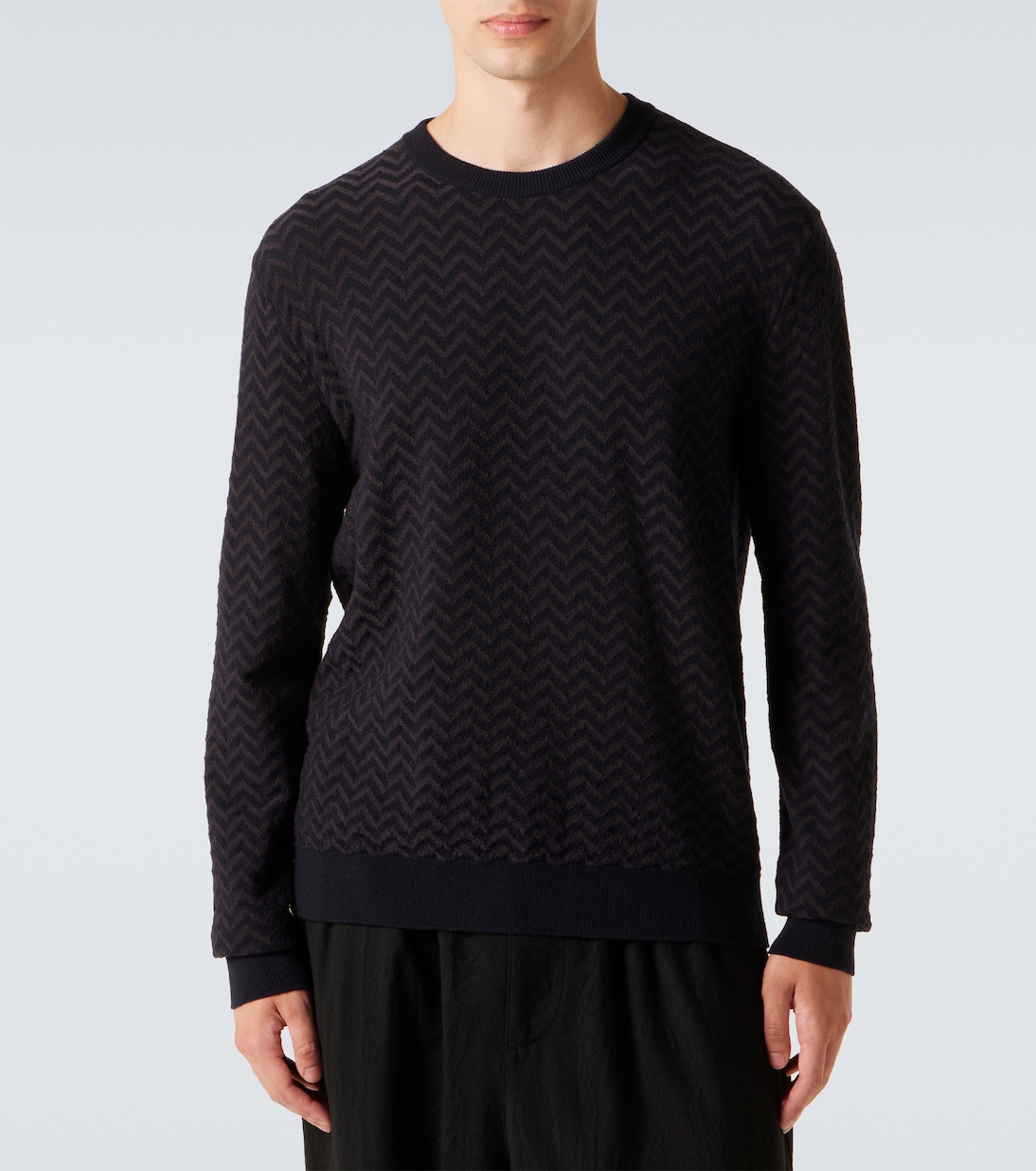 Striped wool-blend sweater | Giorgio Armani