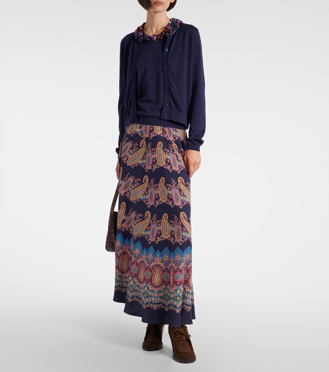 Verzierter Cardigan aus Seide und Kaschmir | Etro