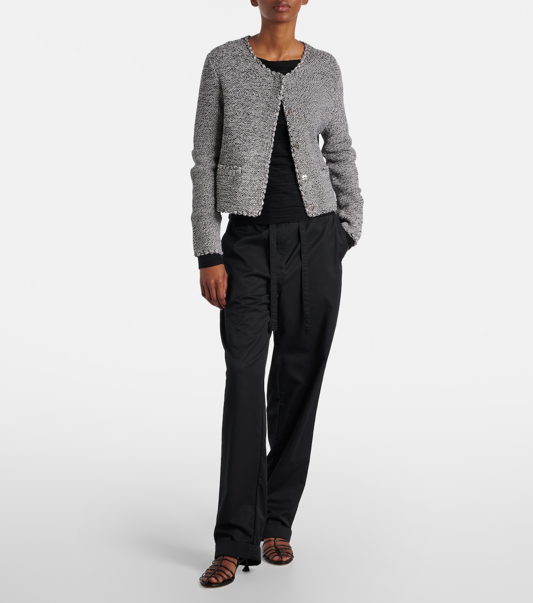 White Label Nidia macramé cotton jacket | Proenza Schouler