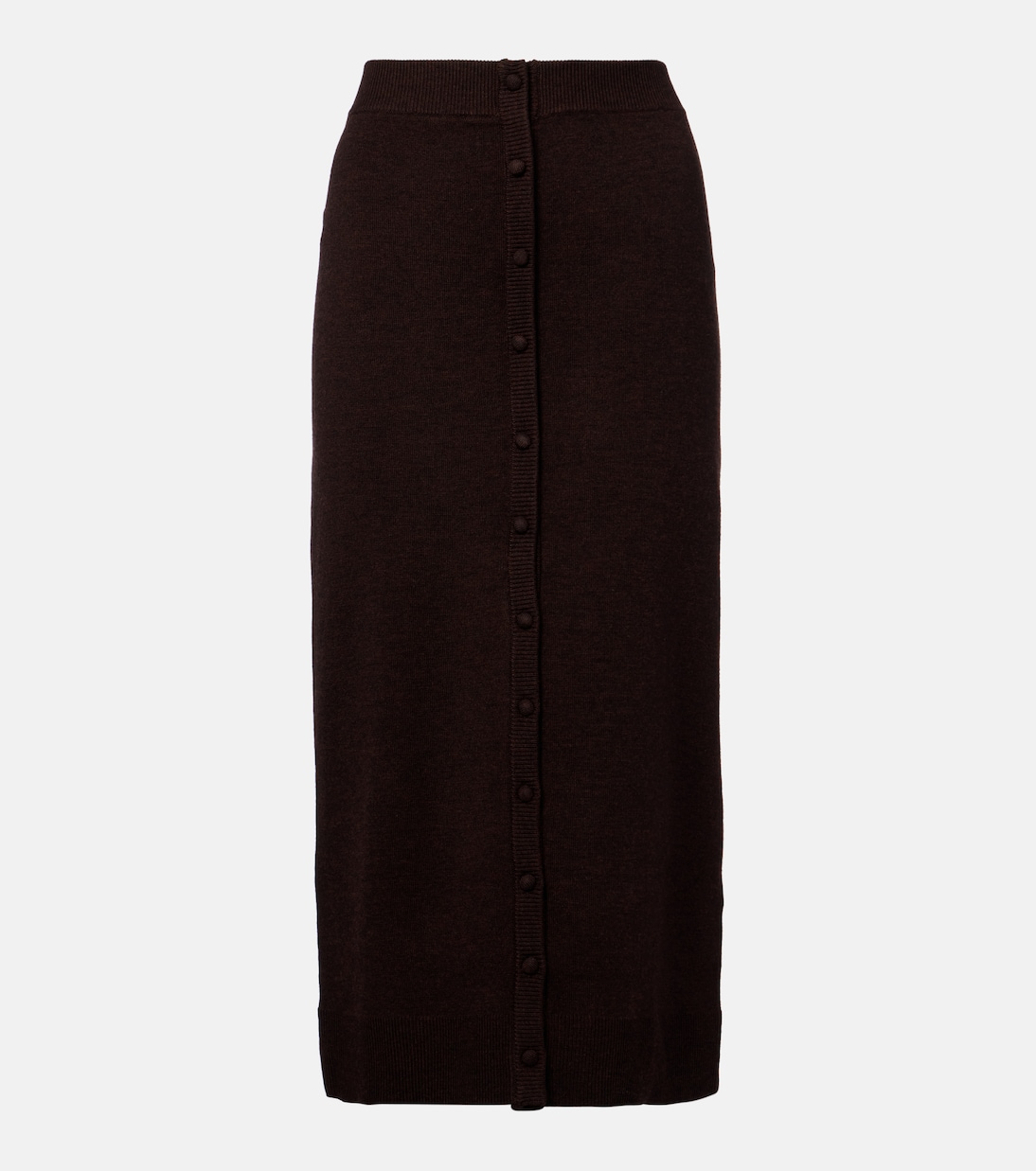 Knitted wool-blend midi skirt | Victoria Beckham