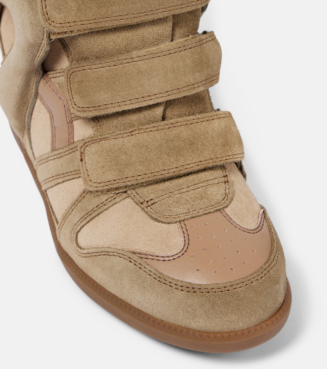 Sneakers Bekett in pelle e suede con zeppa | Isabel Marant