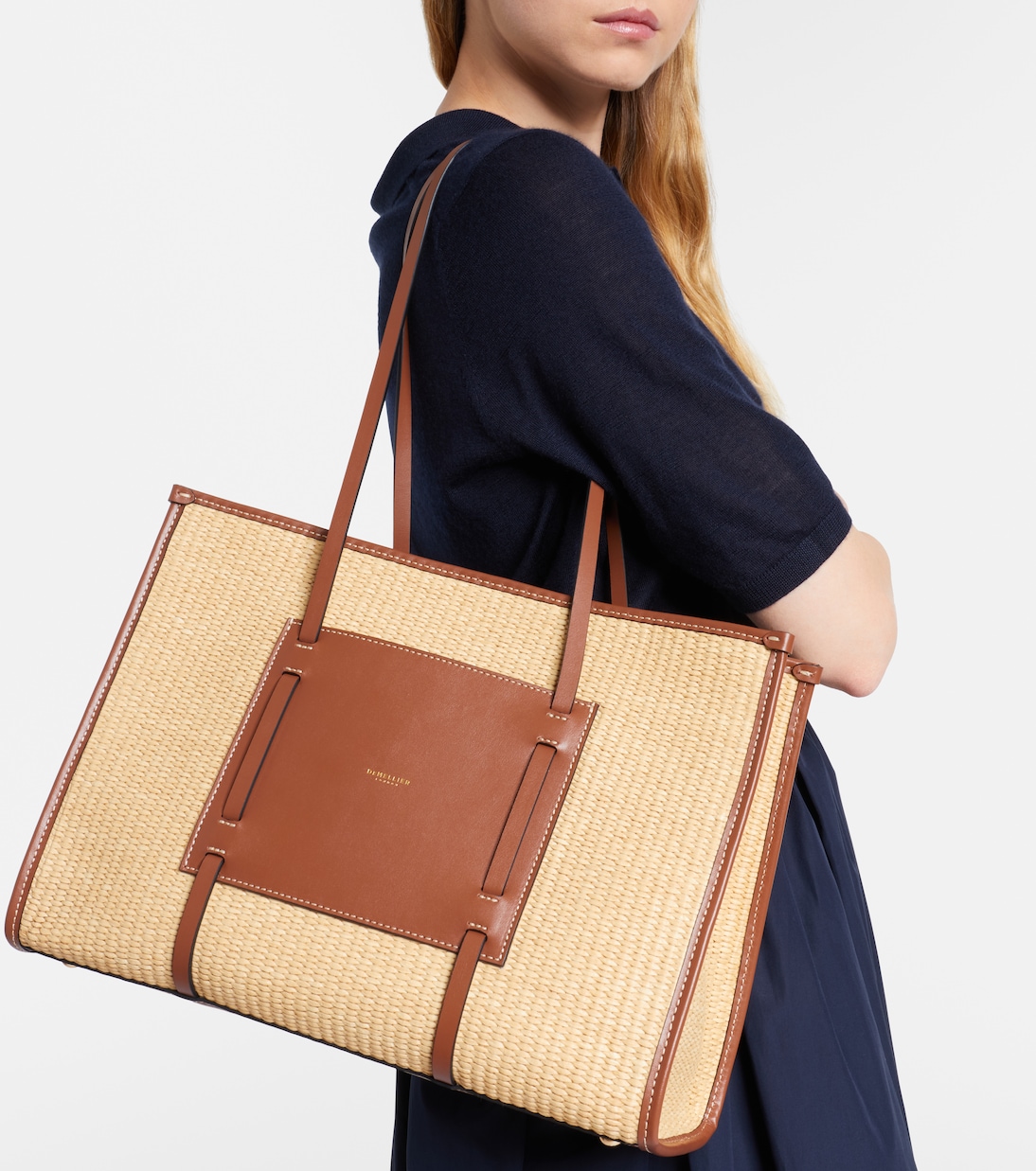 Cabas Capri en raphia et cuir | DeMellier
