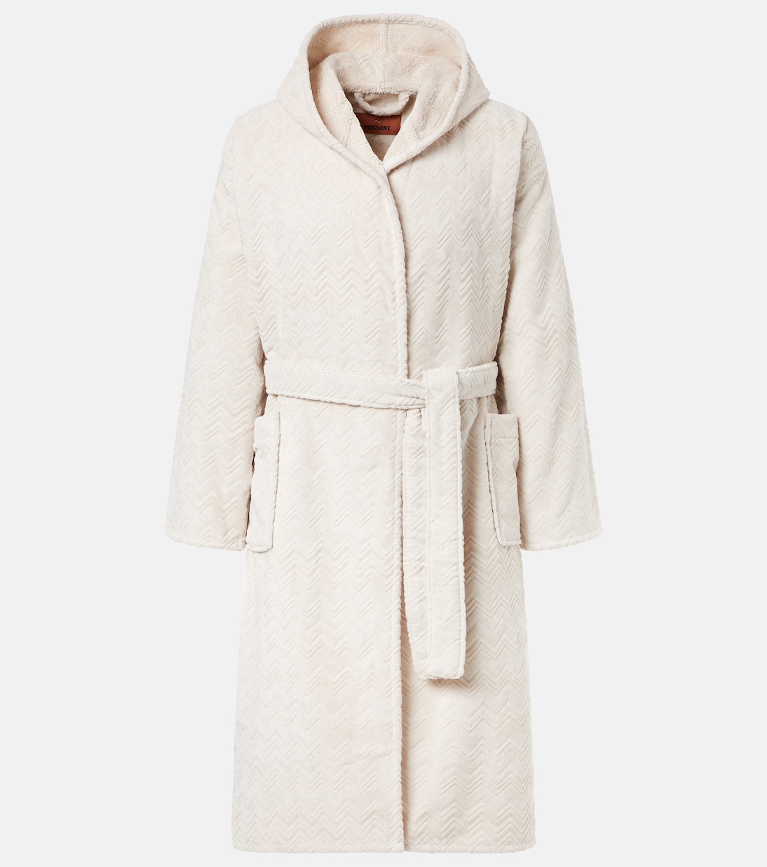 Accappatoio Chalk in spugna di cotone Zigzag | Missoni
