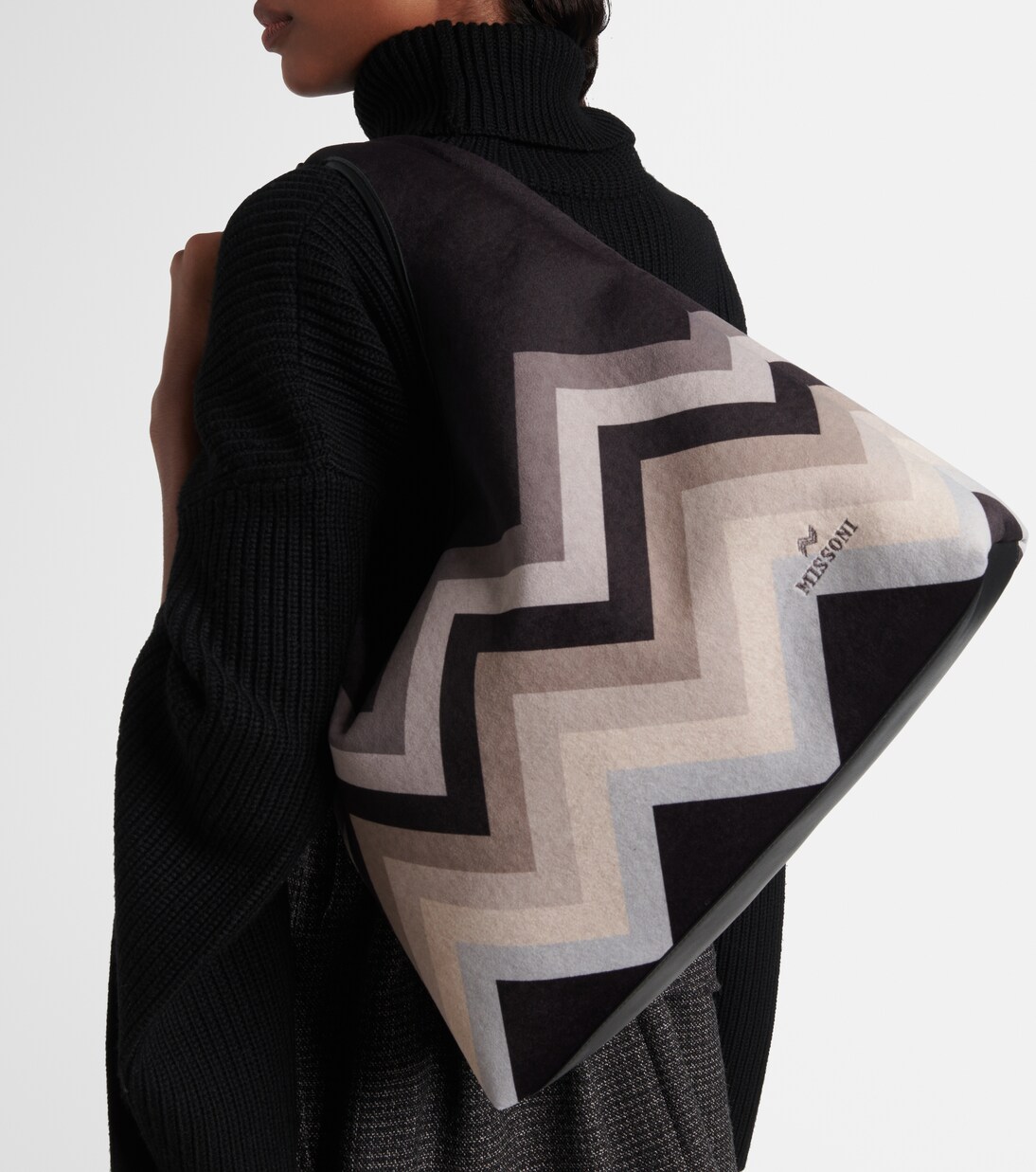 Tote con piel en zigzag | Missoni