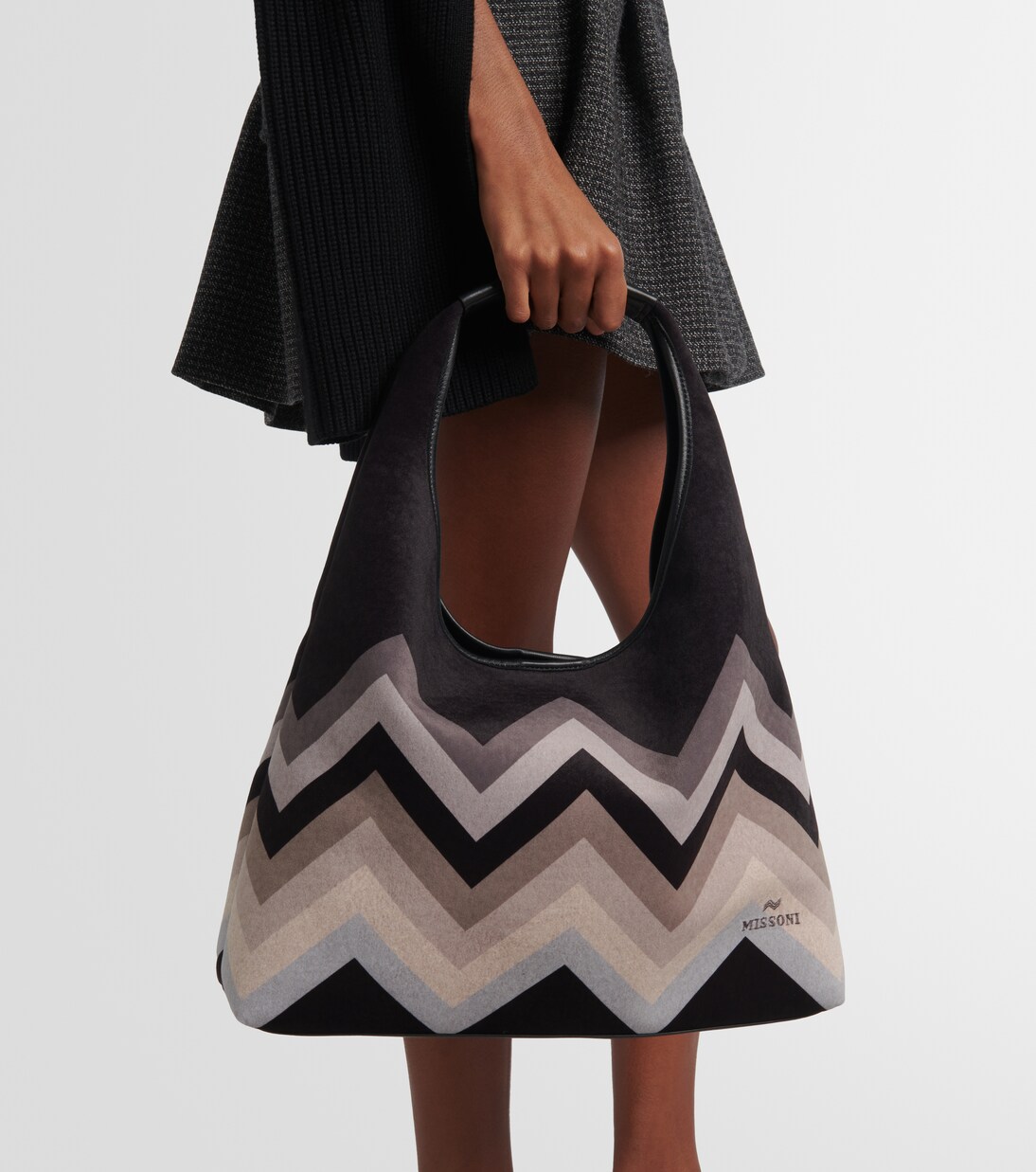 Tote con piel en zigzag | Missoni