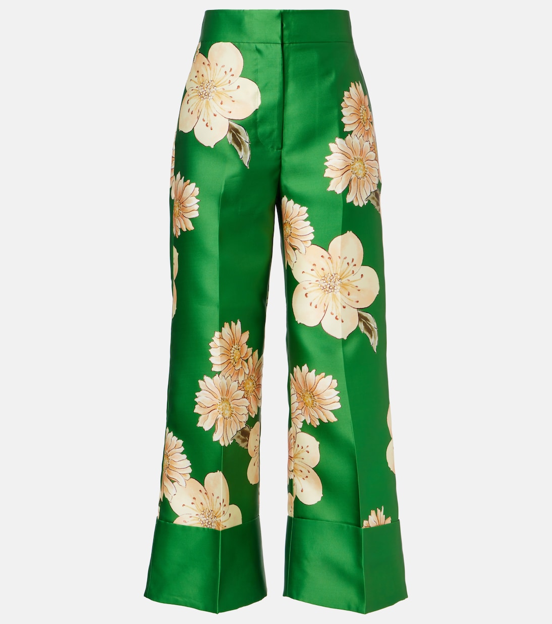 Pantalon droit Sage à fleurs | Alémais