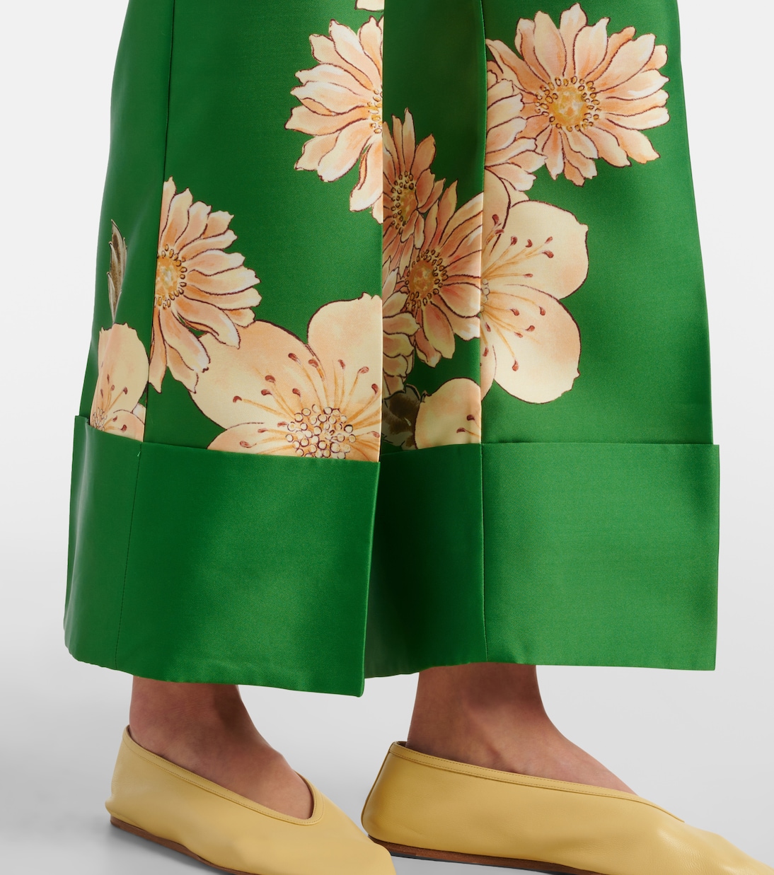 Pantalon droit Sage à fleurs | Alémais