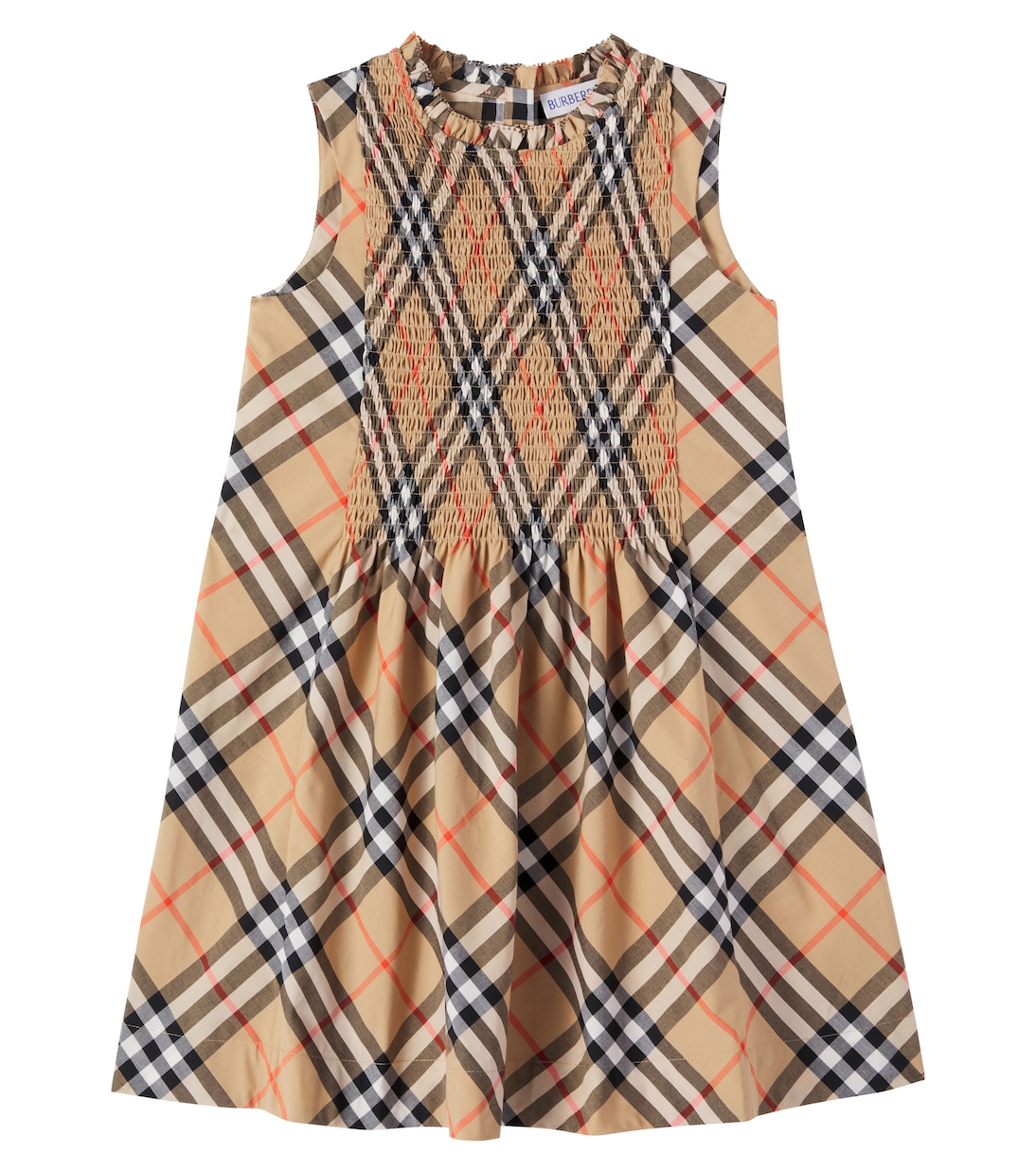Abito in cotone Burberry Check  | Burberry Kids