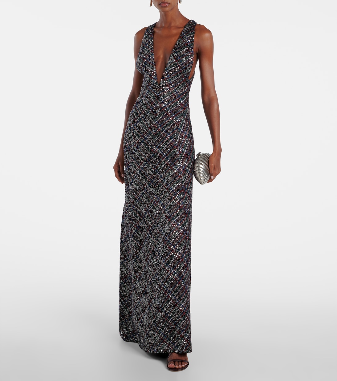 Sequined lamé maxi dress | Missoni