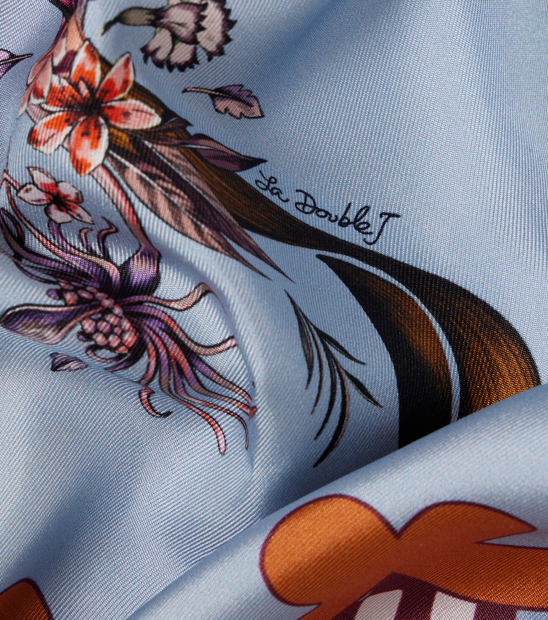 Bedrucktes Tuch aus Seiden-Twill | La DoubleJ