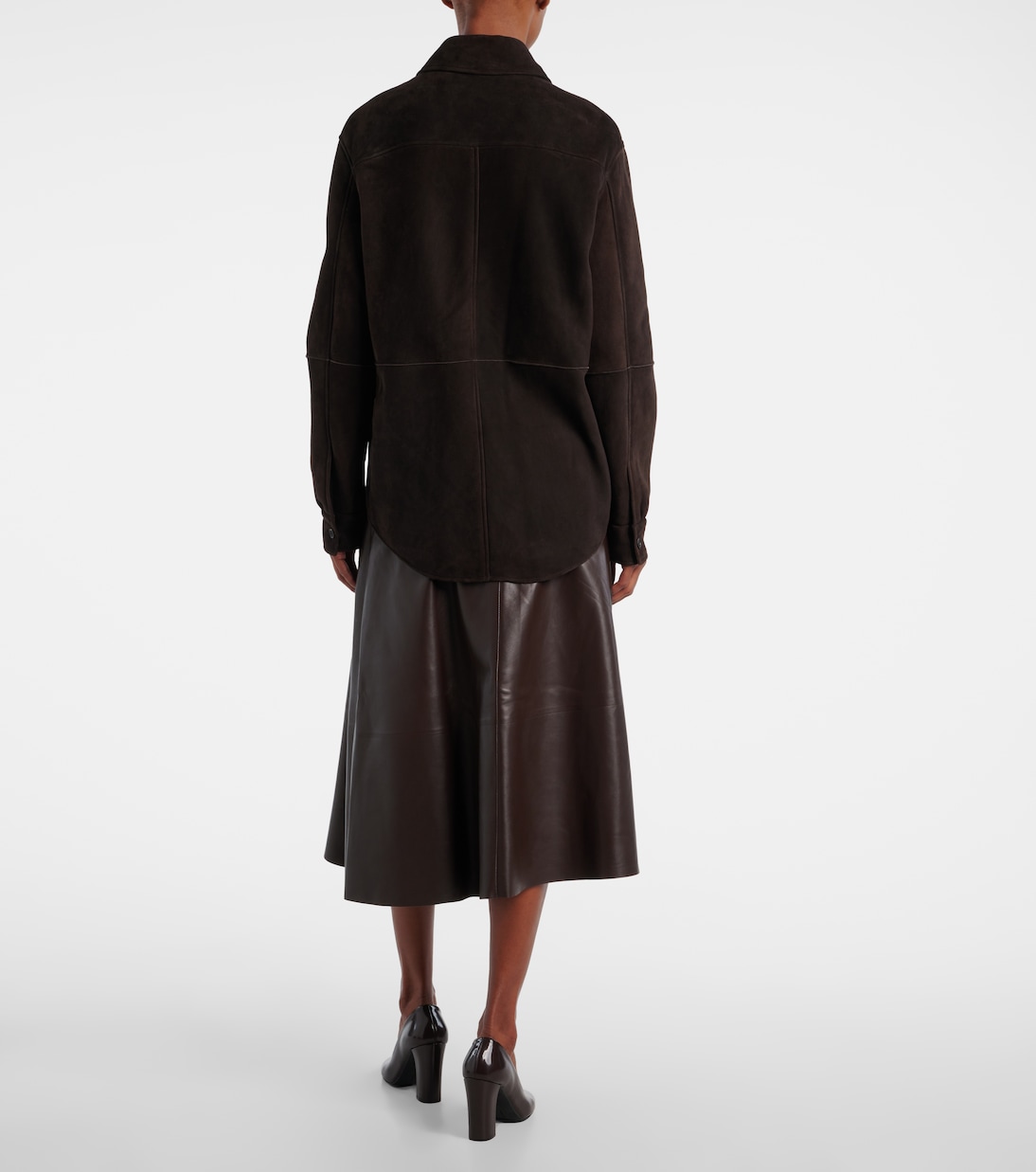 Gwena suede overshirt | The Row