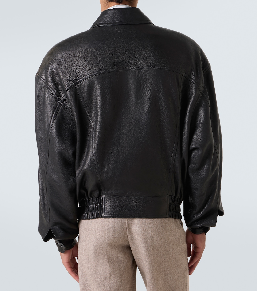 Leather bomber jacket  | Saint Laurent