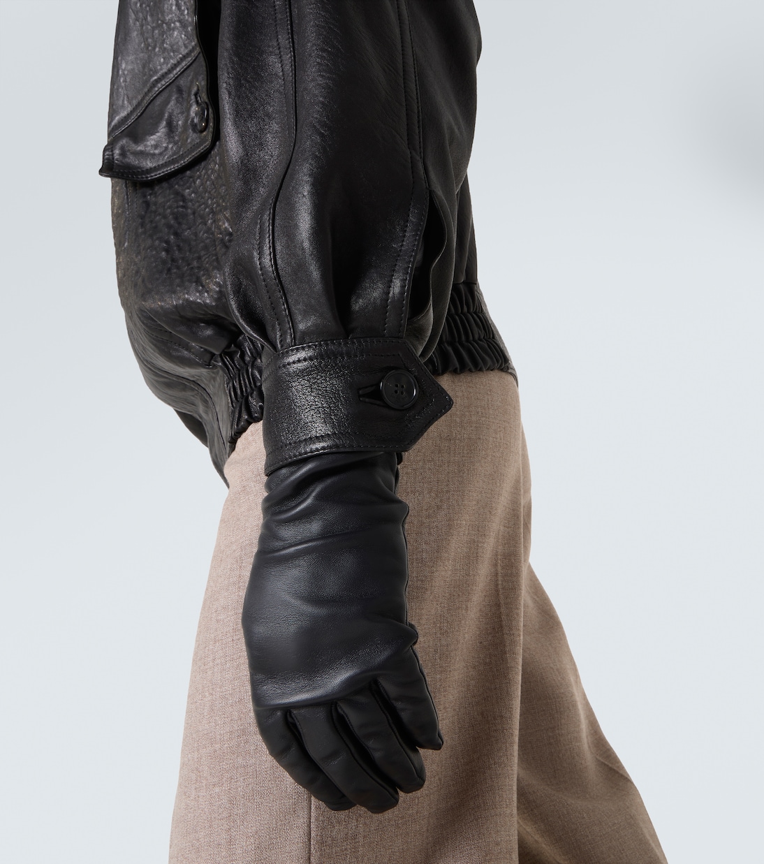 Leather bomber jacket  | Saint Laurent