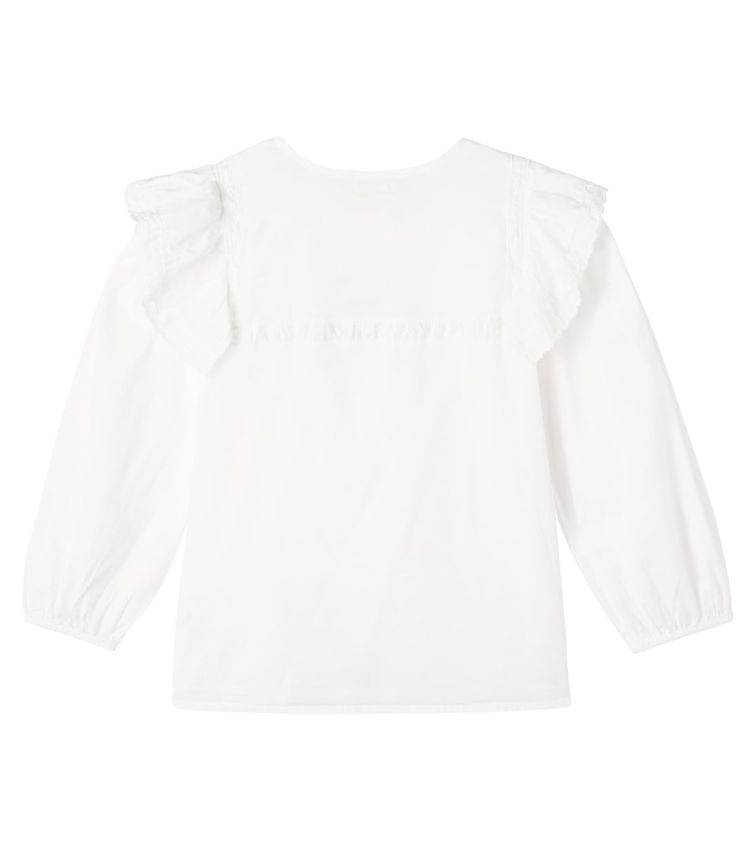 Kerala ruffled cotton blouse | Cozmo