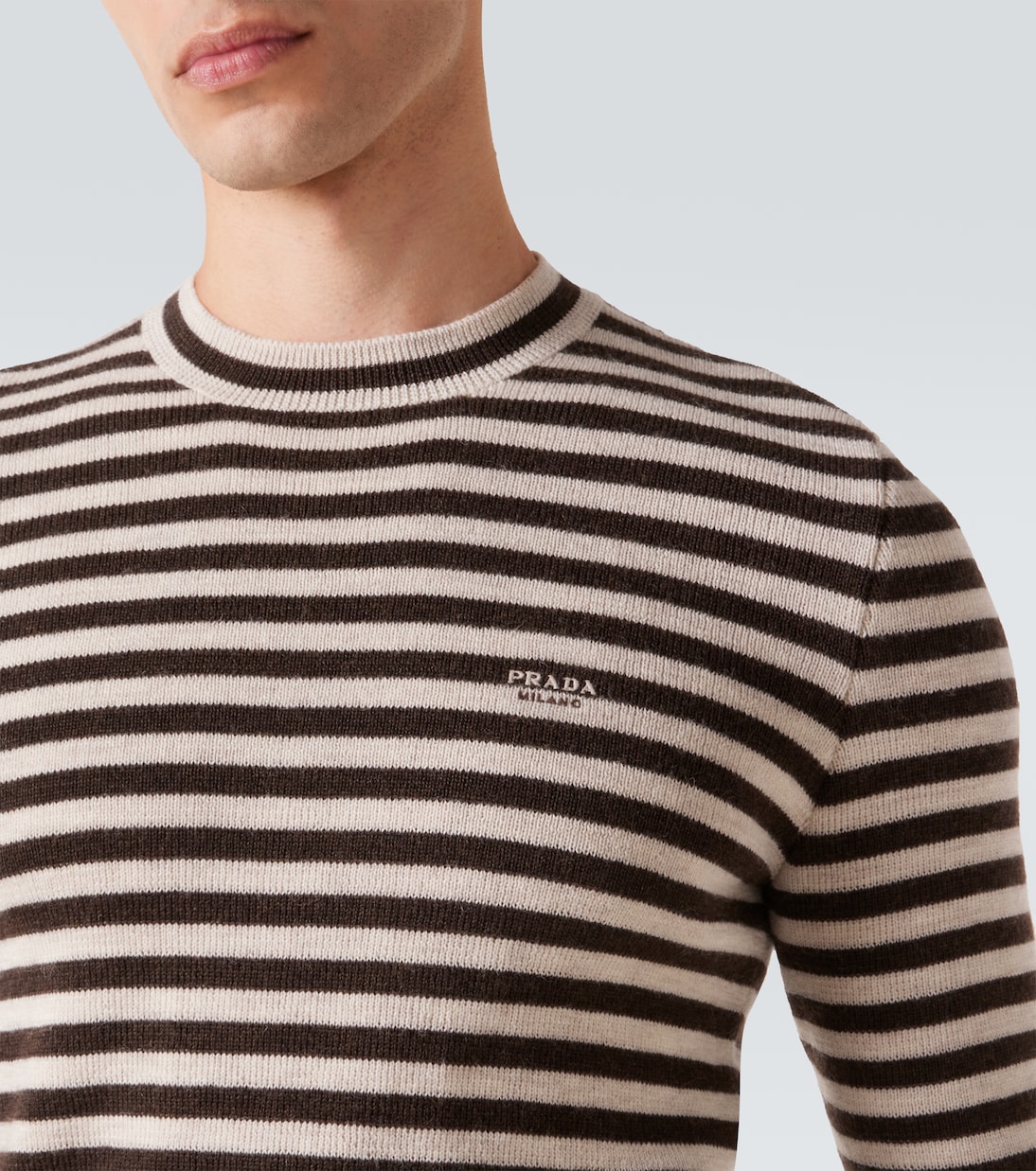 Striped virgin wool sweater | Prada