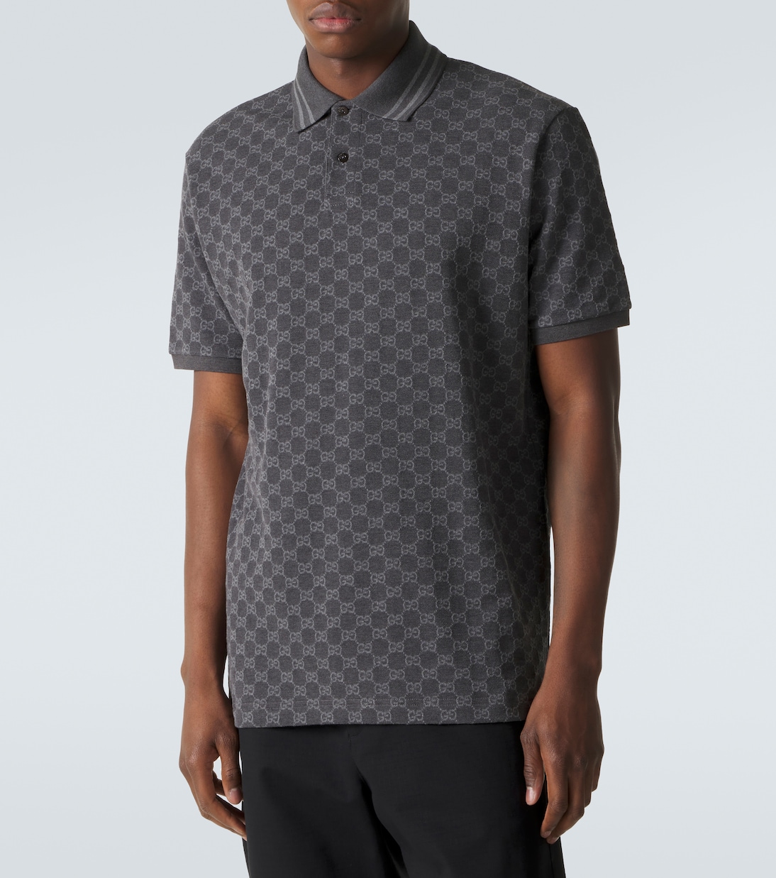 GG棉质珠地布提花Polo衫 | Gucci