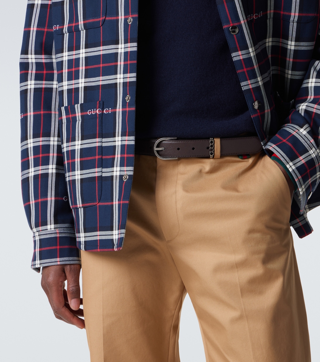 Gürtel Gucci Script aus Leder  | Gucci