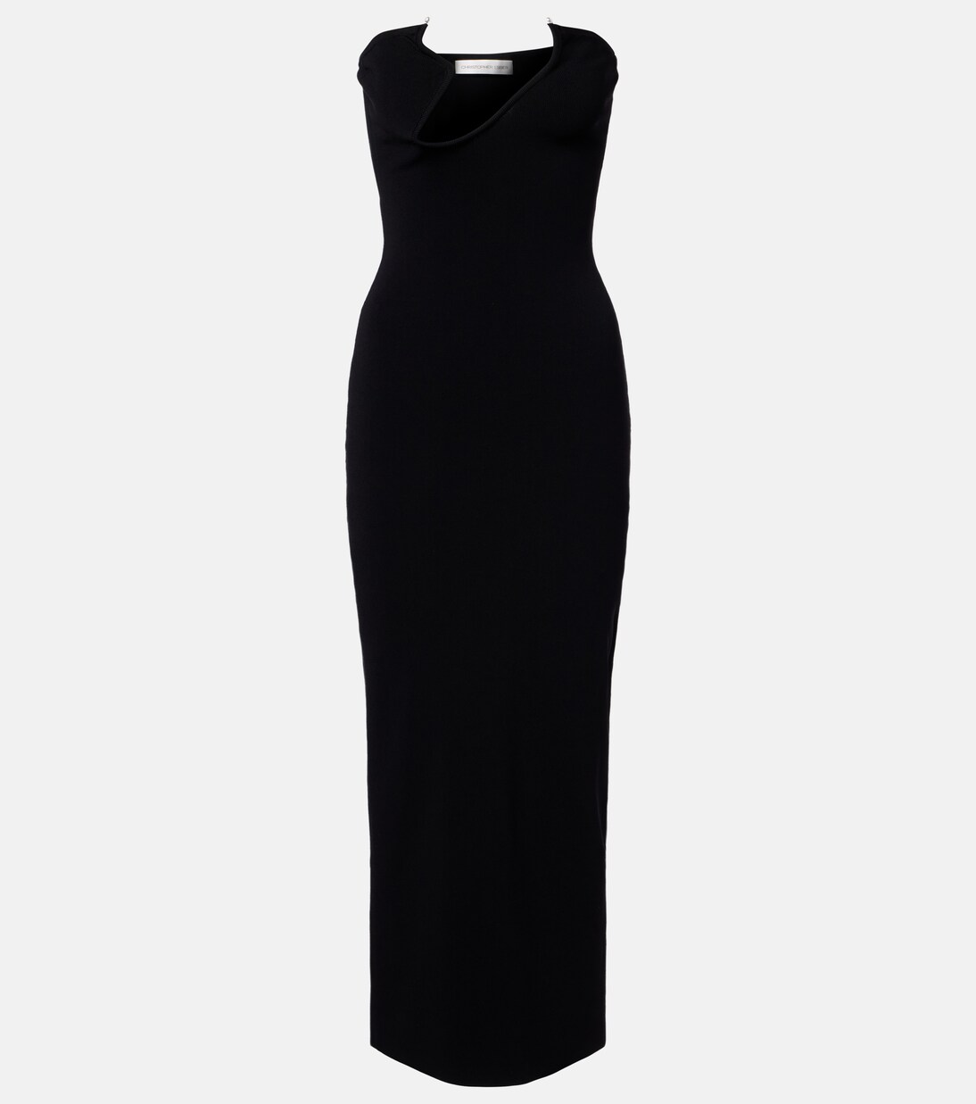 Odessa embellished ribbed-knit midi dress | Christopher Esber