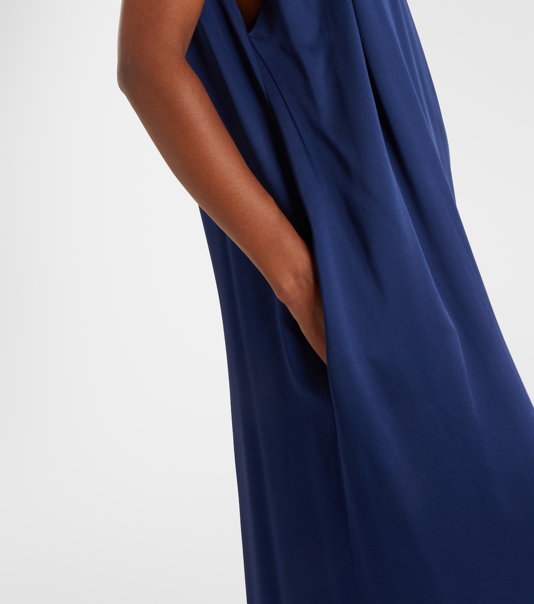 Robe longue en satin à ornements | Stella McCartney