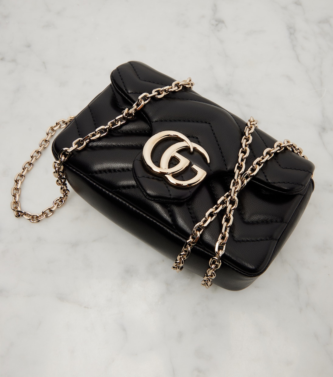 Schultertasche GG Marmont Mini aus Leder | Gucci