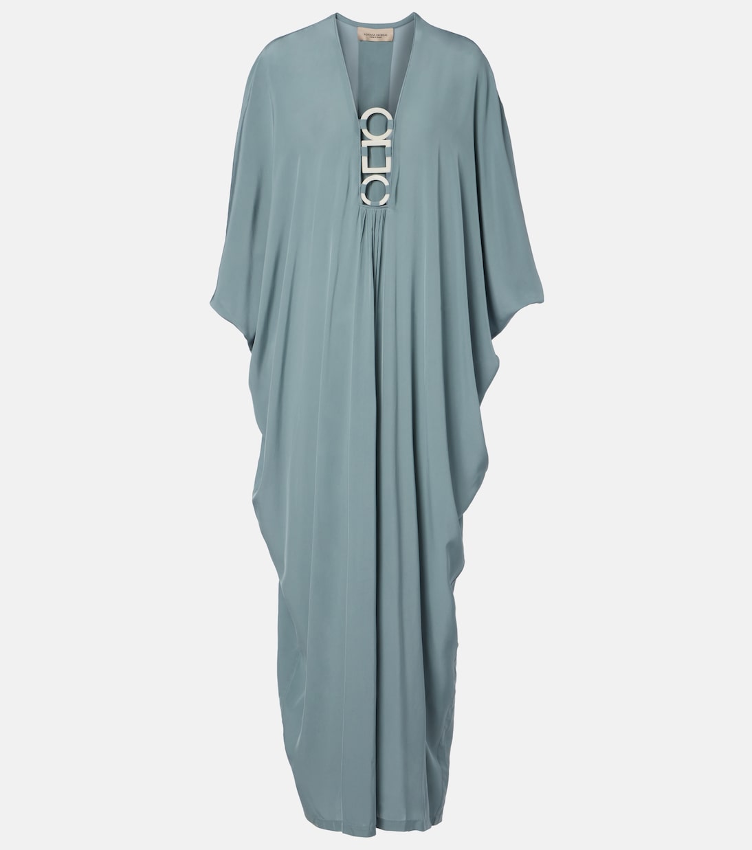 Ring-detail draped kaftan | Adriana Degreas