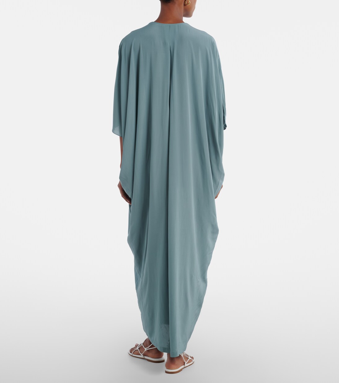 Ring-detail draped kaftan | Adriana Degreas