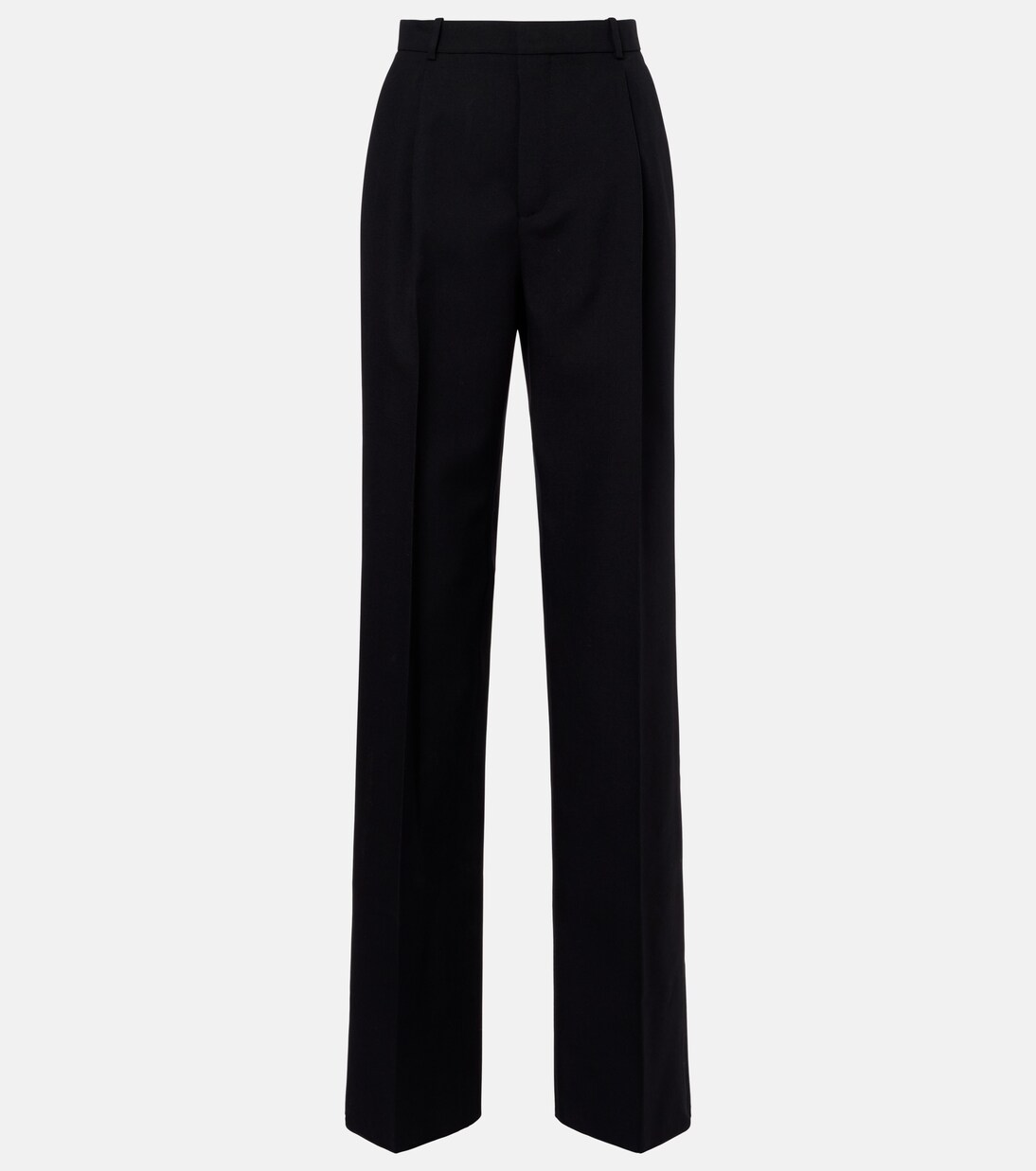 Mid-rise wool straight pants | Saint Laurent