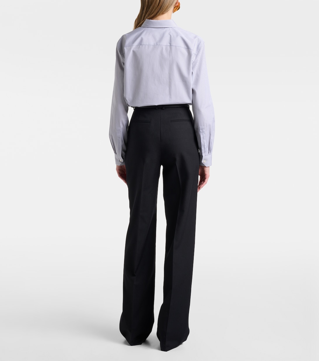 Mid-rise wool straight pants | Saint Laurent