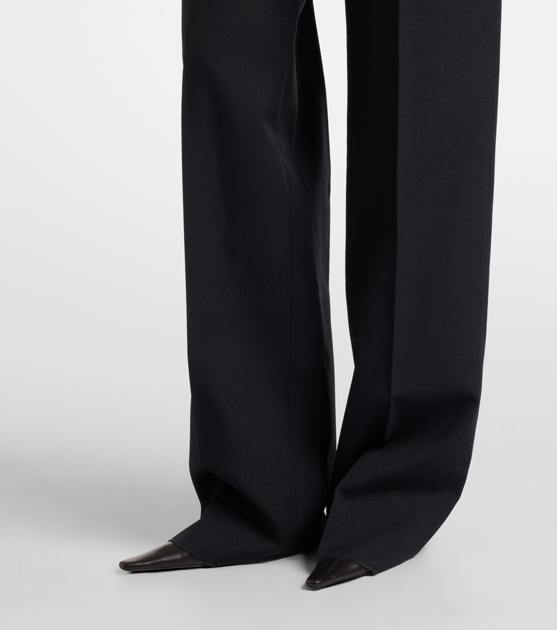 Mid-rise wool straight pants | Saint Laurent